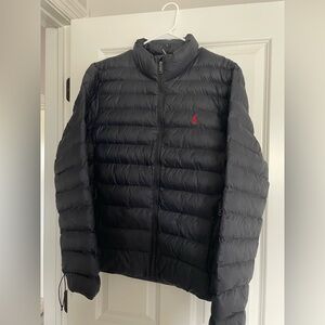 Ralph Lauren Black Jacket with Red Accents